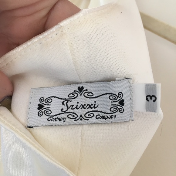 Vintage Trixxi Satin One Shoulder Dress - Picture 9 of 15